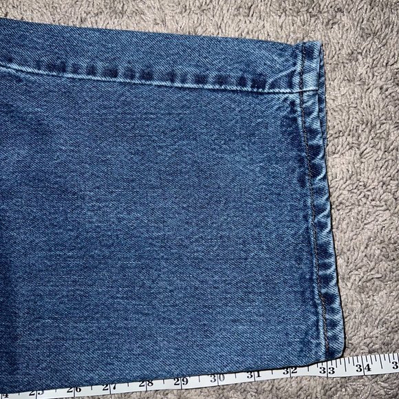 VTG Men's Levi's Silver Tab Purple Tag Baggy Light Blue Denim 36x33 Made in USA - Picture 8 of 10